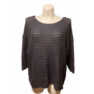 Coldwater Creek Direct Open Knit Pull Over Sweater